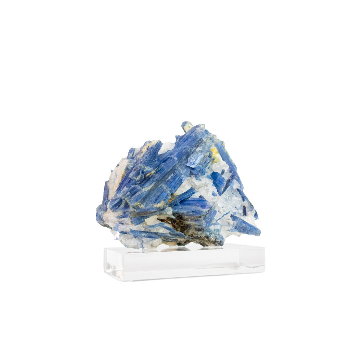 Pedra Cianita Azul Bruta na Base Acrílica 1,265 kg
