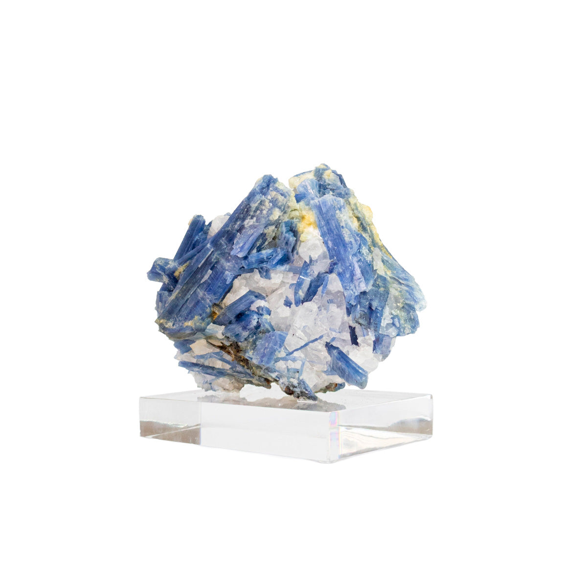 Pedra Cianita Azul Bruta na Base Acrílica 1,265 kg