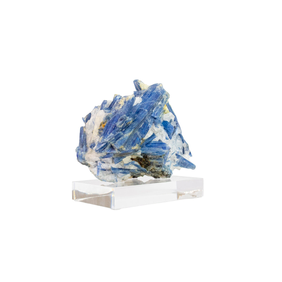 Pedra Cianita Azul Bruta na Base Acrílica 1,265 kg