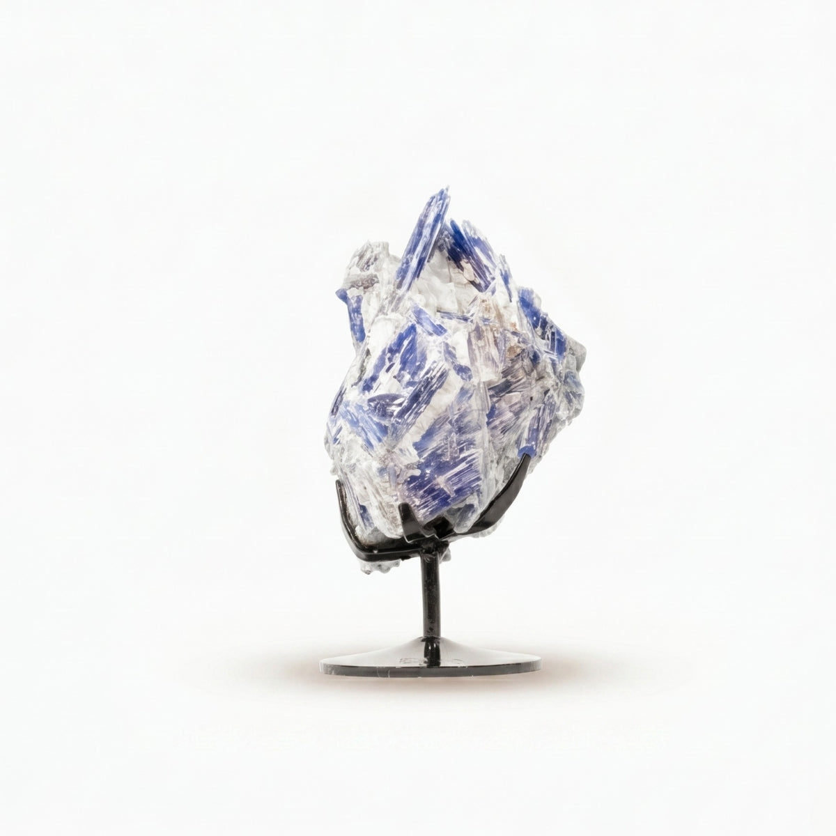 Pedra Cianita Azul Extra Na Base Metal Preto 2,093 kg
