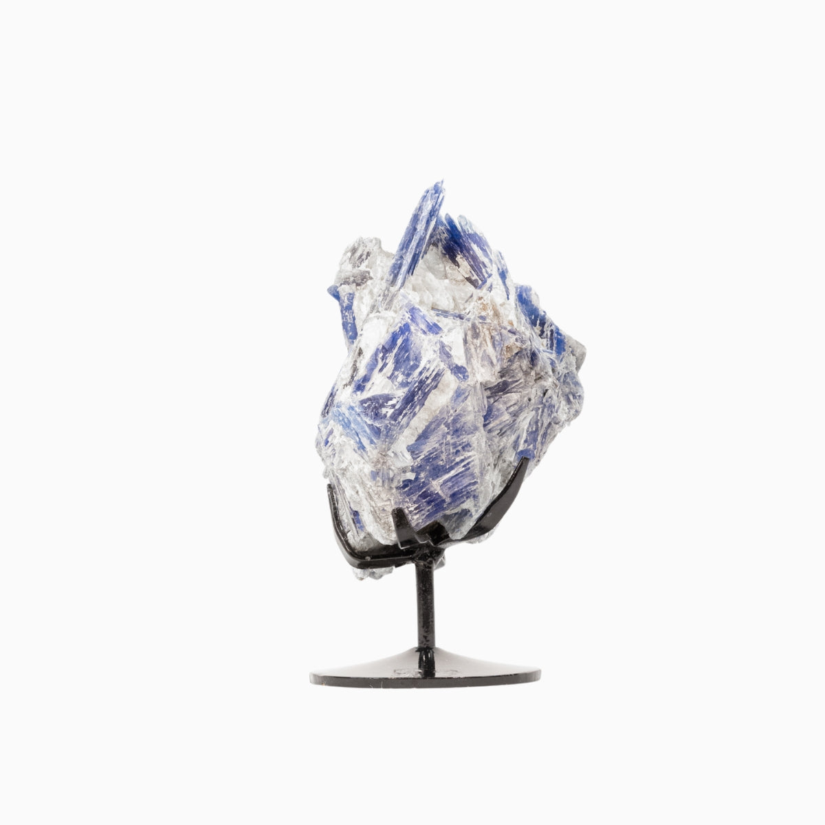 Pedra Cianita Azul Extra Na Base Metal Preto 2,093 kg