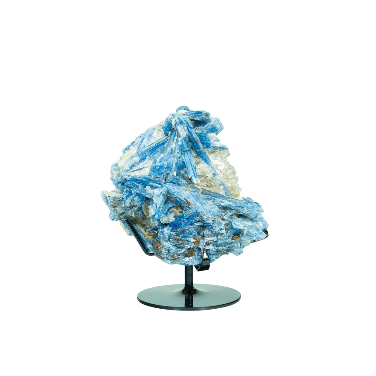 Pedra Cianita Azul Extra Na Base Metal Preto 3,094 kg