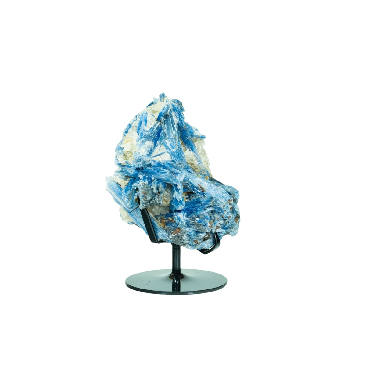 Pedra Cianita Azul Extra Na Base Metal Preto 3,094 kg