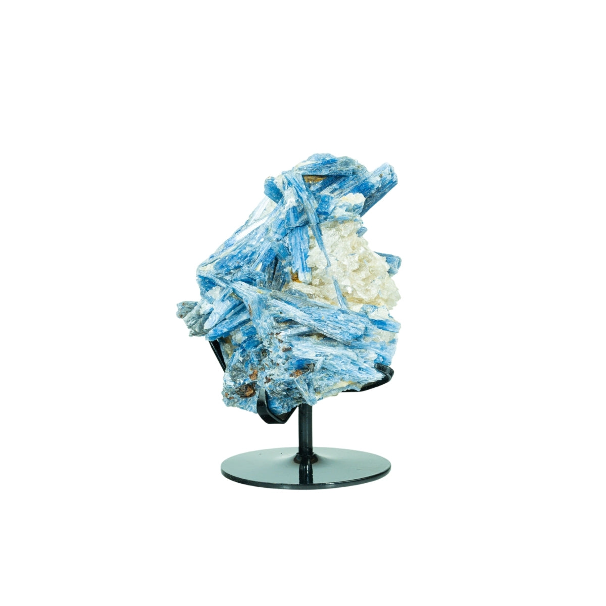 Pedra Cianita Azul Extra Na Base Metal Preto 3,094 kg