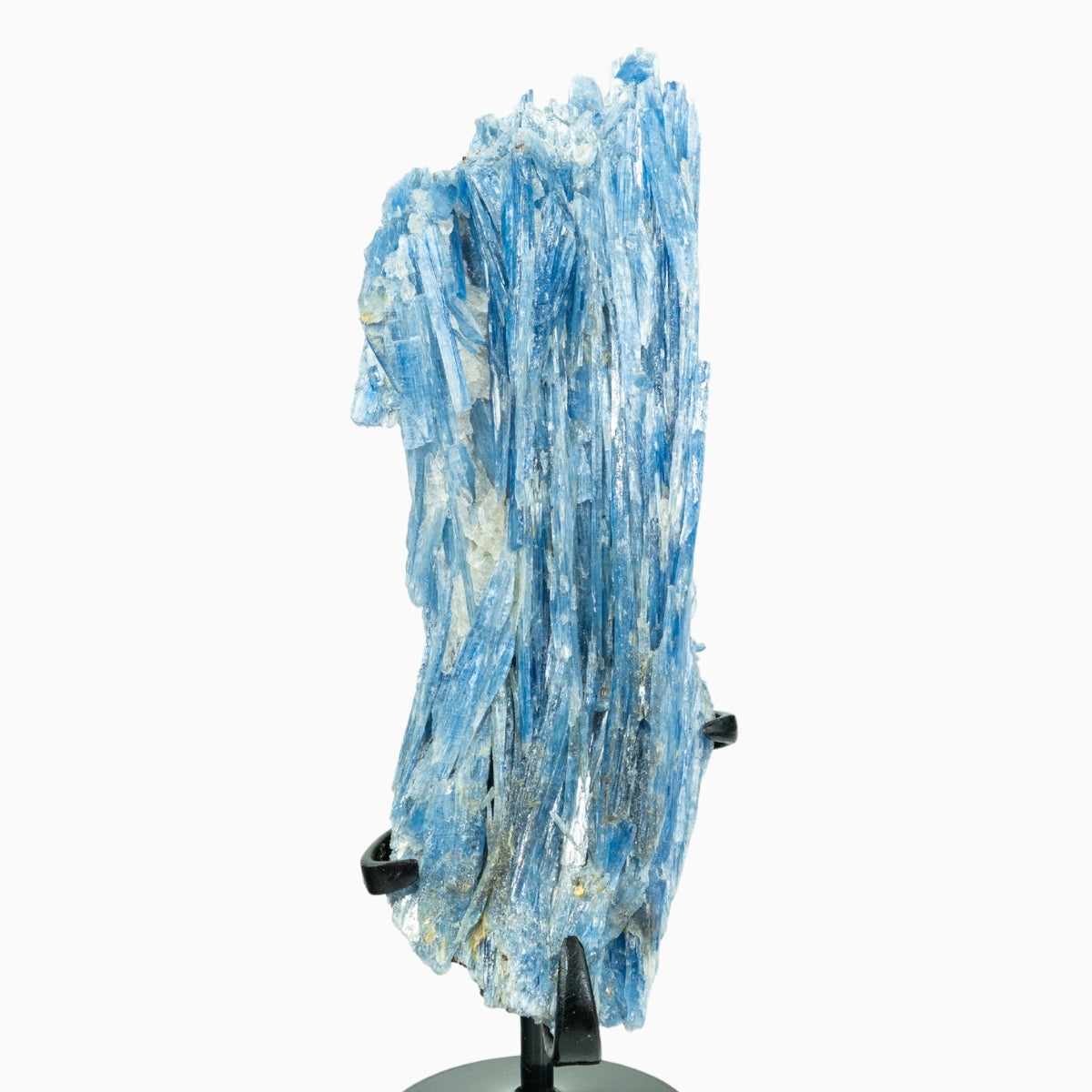 Pedra Cianita Azul Extra Na Base Metal Preto 558 gramas