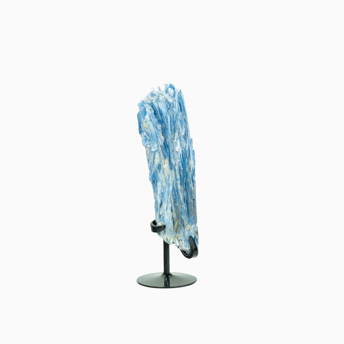 Pedra Cianita Azul Extra Na Base Metal Preto 558 gramas