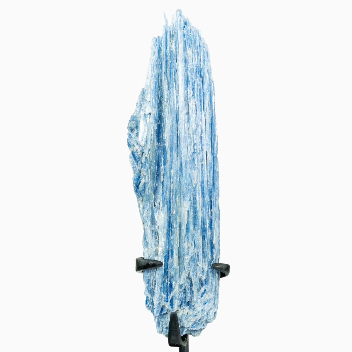 Pedra Cianita Azul Extra Na Base Metal Preto 586 gramas