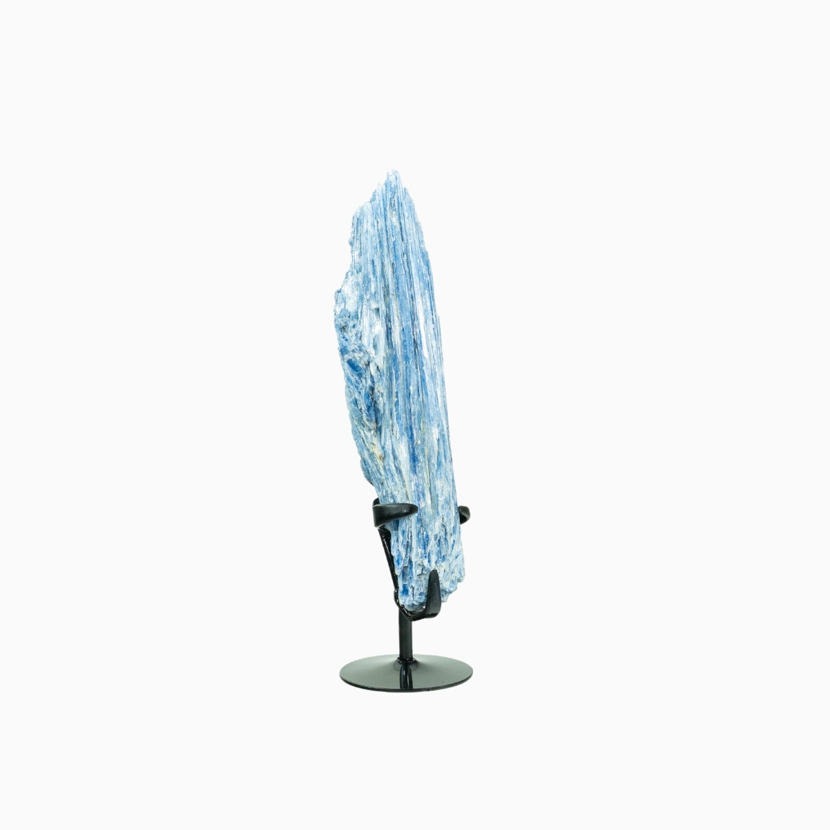 Pedra Cianita Azul Extra Na Base Metal Preto 586 gramas
