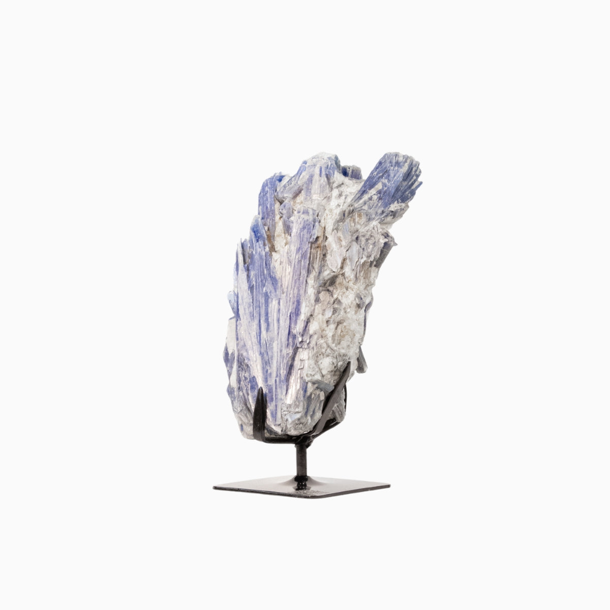 Pedra Cianita Azul Extra Na Base Metal Preto 6,700 kg