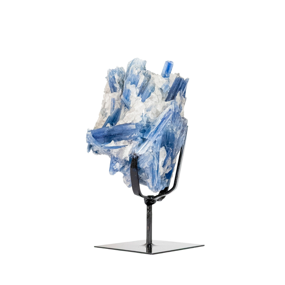 Pedra Cianita Azul Extra na Base Metal Preto 1,495 kg