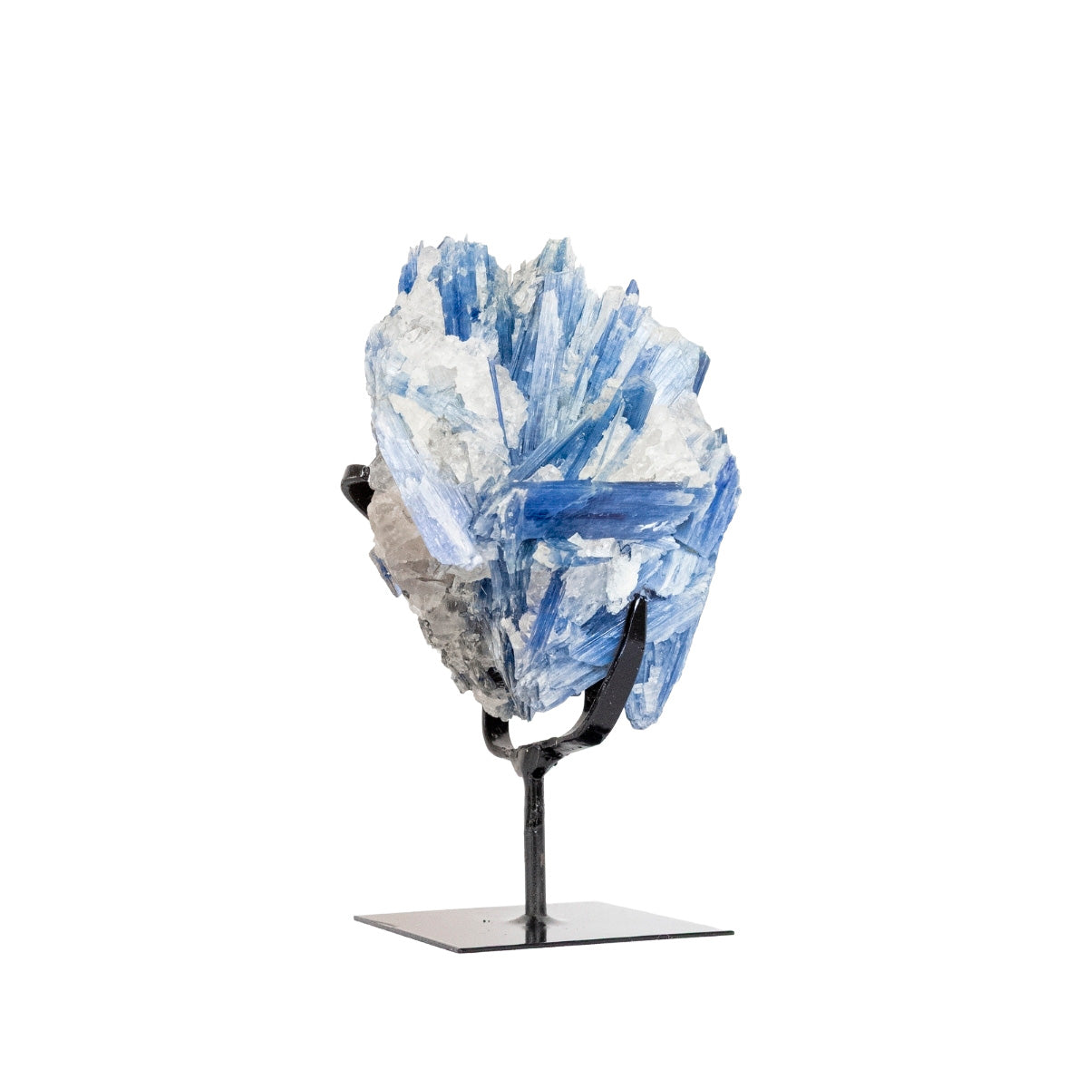 Pedra Cianita Azul Extra na Base Metal Preto 1,495 kg