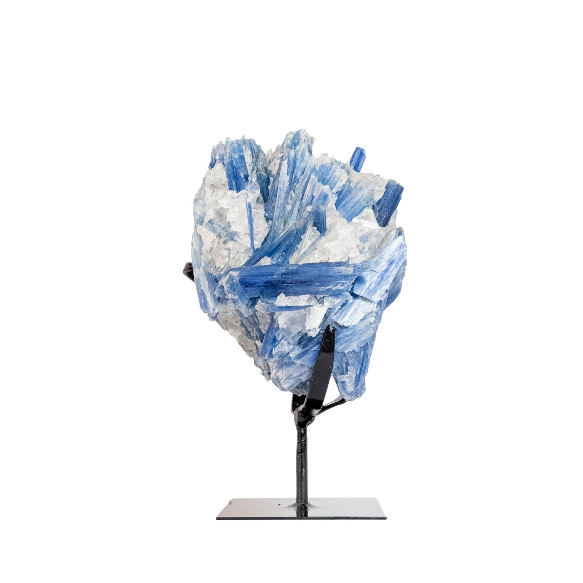 Pedra Cianita Azul Extra na Base Metal Preto 1,495 kg