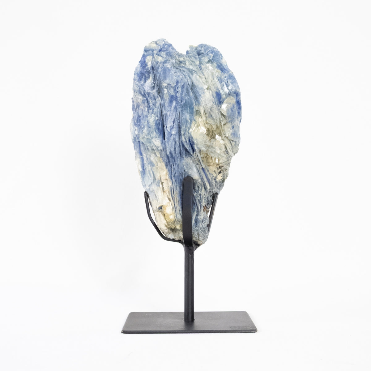 Pedra Cianita Azul na Base Metal Preto Fosco 2,425 kg