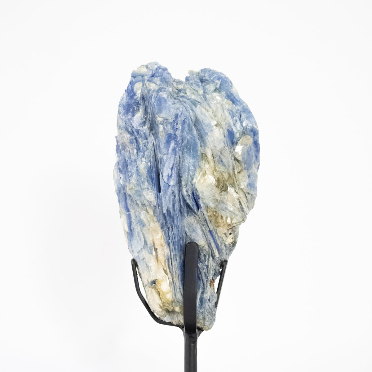 Pedra Cianita Azul na Base Metal Preto Fosco 2,425 kg