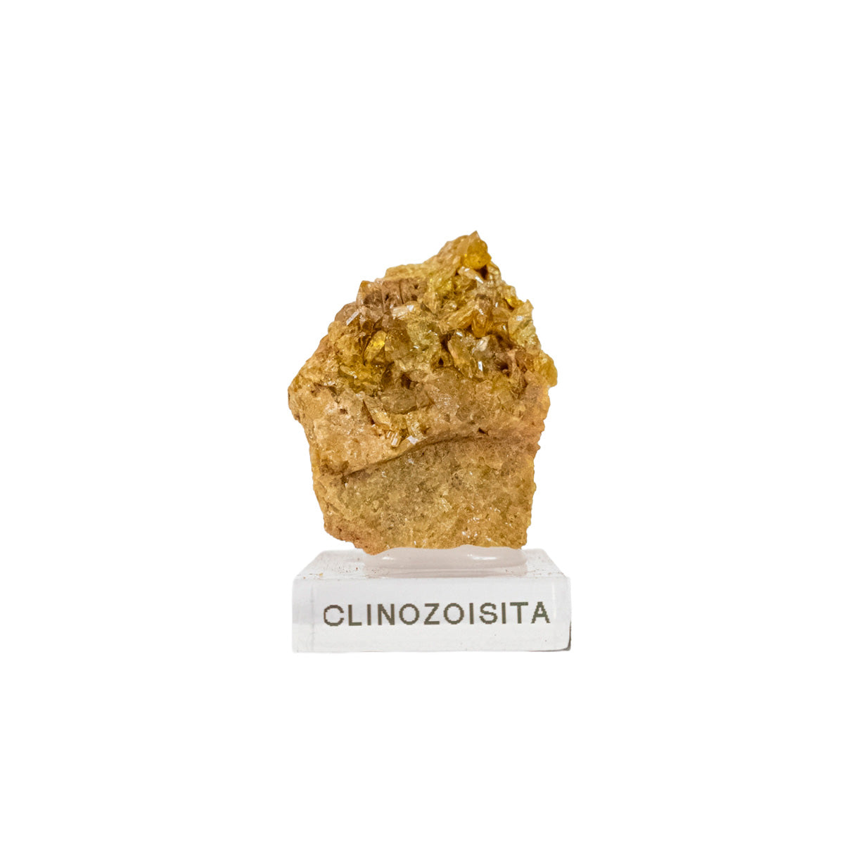 Pedra Clinozoisita na Matriz (Importada) - na Base Acrílica (Coleção) Rara 39 gramas