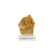 Pedra Clinozoisita na Matriz (Importada) - na Base Acrílica (Coleção) Rara 39 gramas