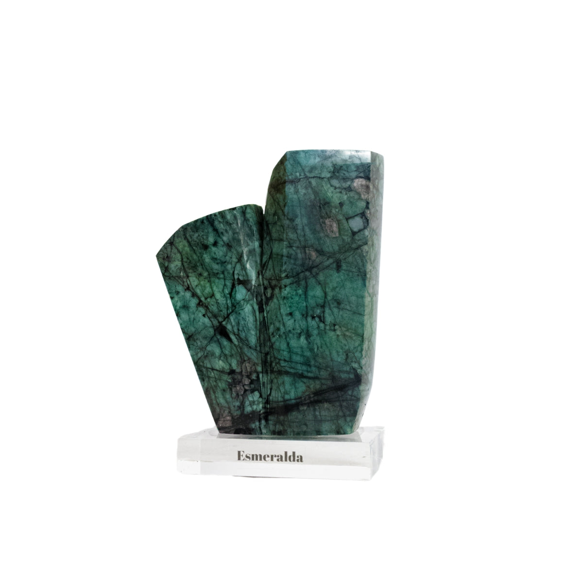 Pedra Esmeralda Extra na Base Acrílica 2,227 Kg (coleção)