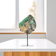 Pedra Esmeralda Extra na Base Metal Preto 1,110 kg