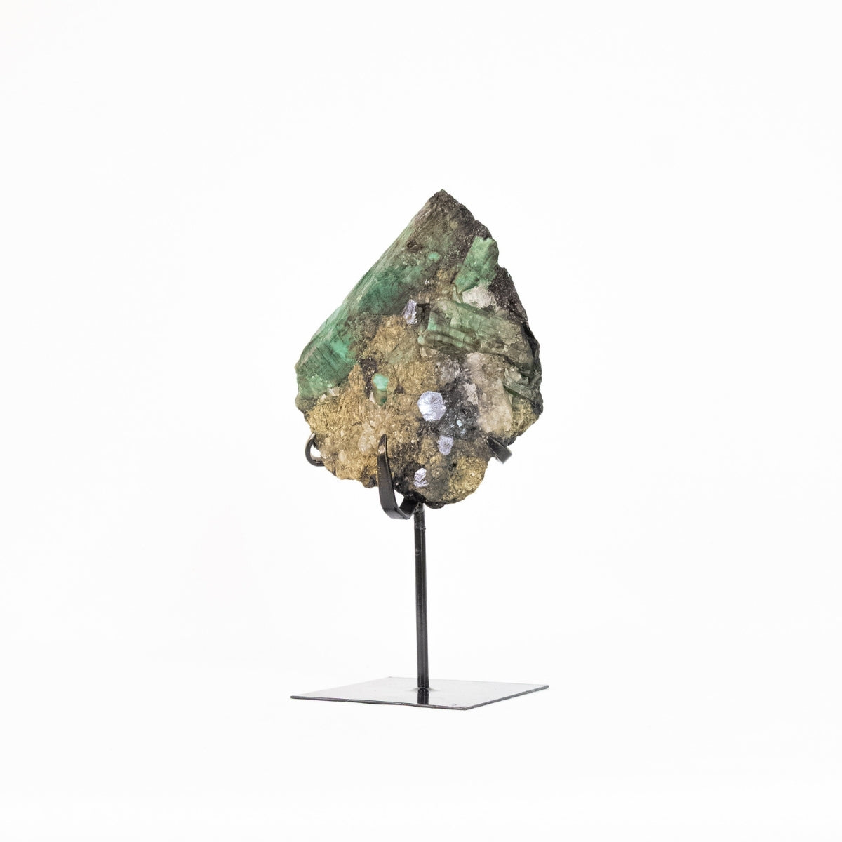 Pedra Esmeralda Extra na Base Metal Preto 1,110 kg
