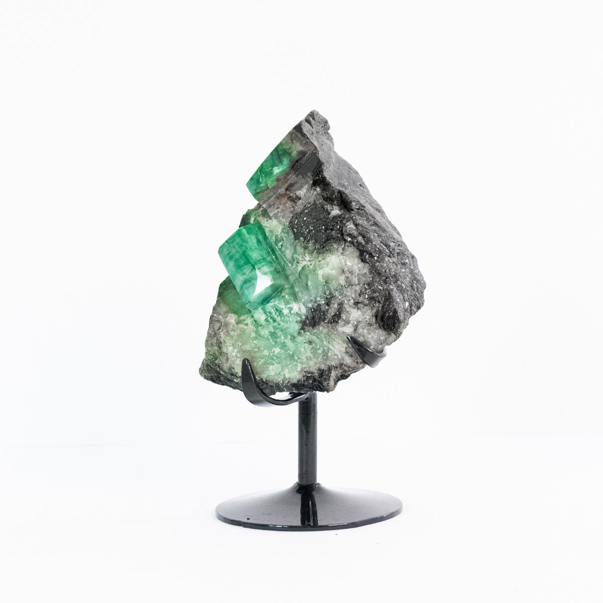Pedra Esmeralda Extra na Base Metal Preto 1,810 kg - Coleção