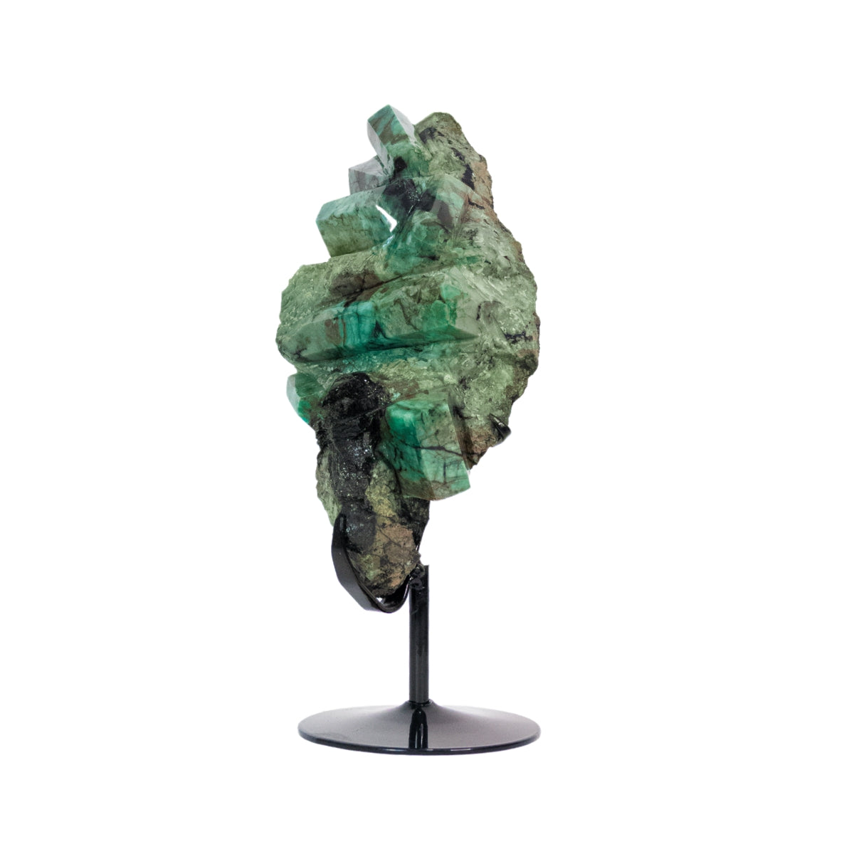 Pedra Esmeralda Extra na Base Metal Preto 2,822 kg - Coleção