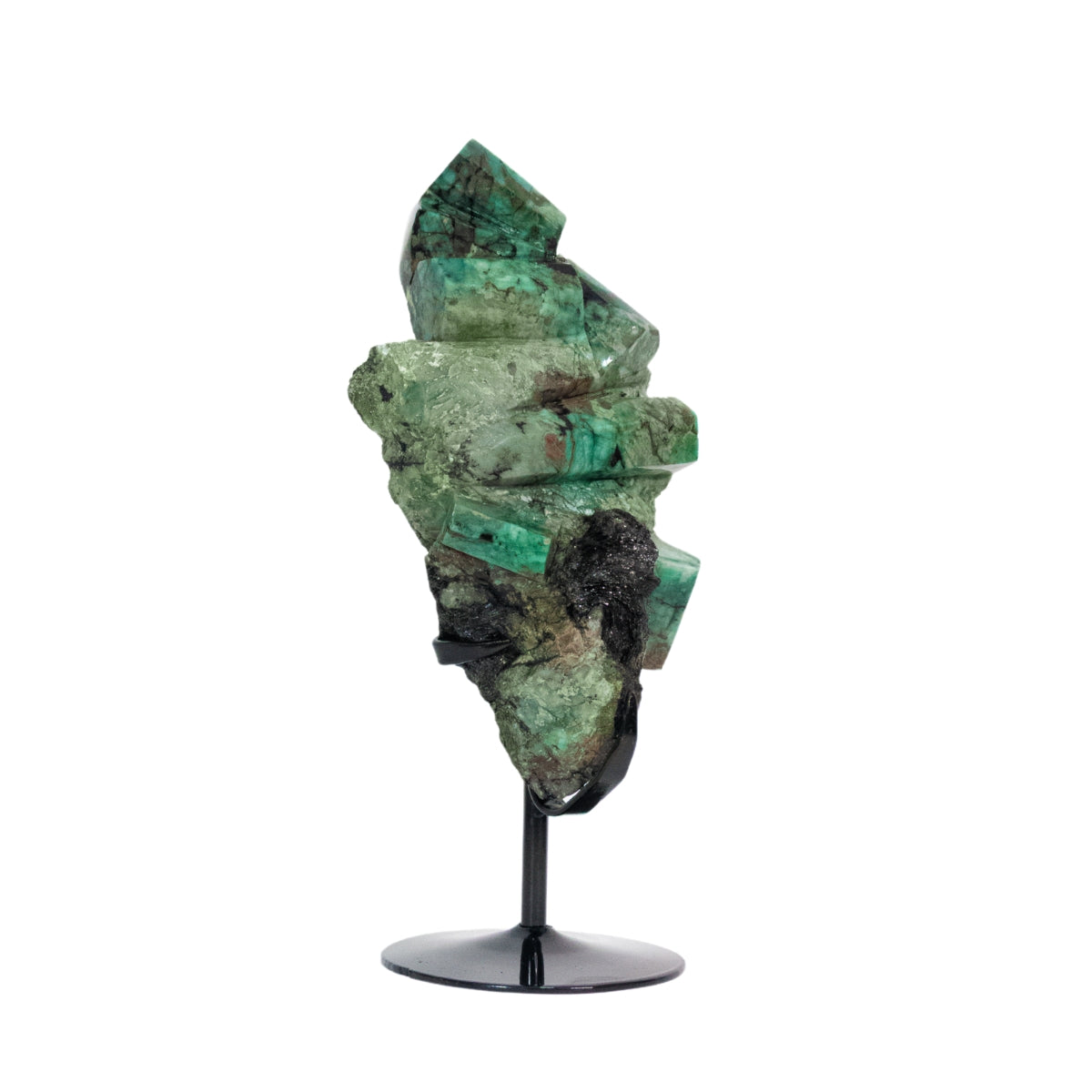 Pedra Esmeralda Extra na Base Metal Preto 2,822 kg - Coleção