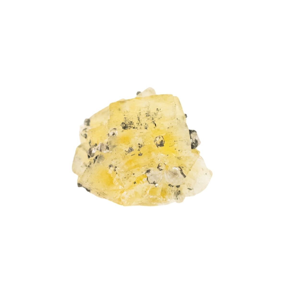 Pedra Fluorita Amarela Cristalizada (Coleção)  64 gramas