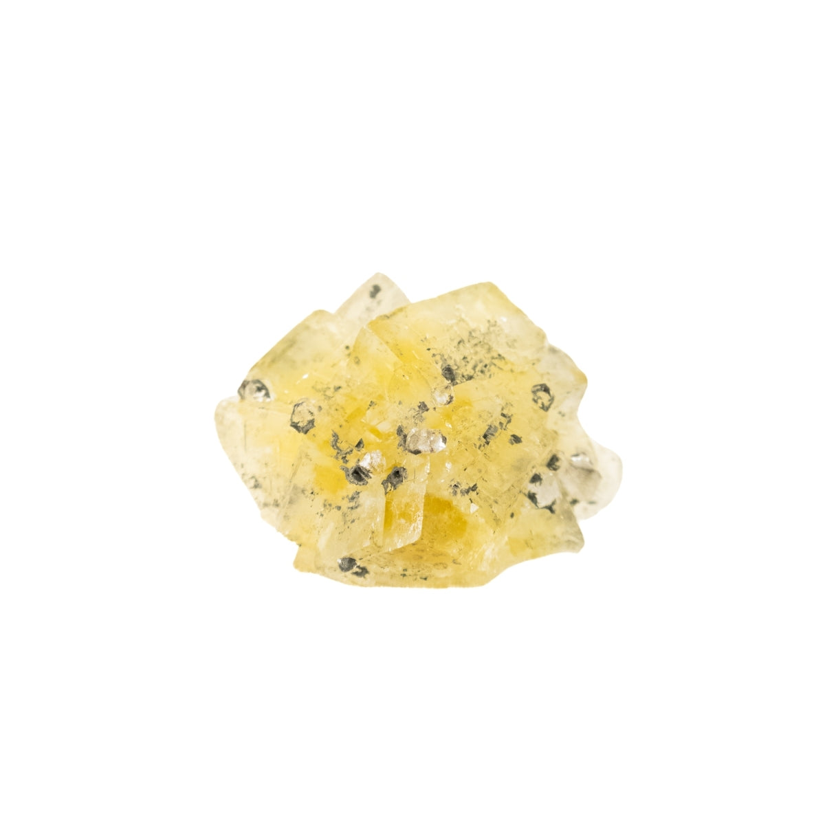 Pedra Fluorita Amarela Cristalizada (Coleção)  64 gramas