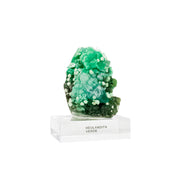 Pedra Heulandita Verde na Base Acrílica ( Exclusiva ) - Coleção 342 gramas