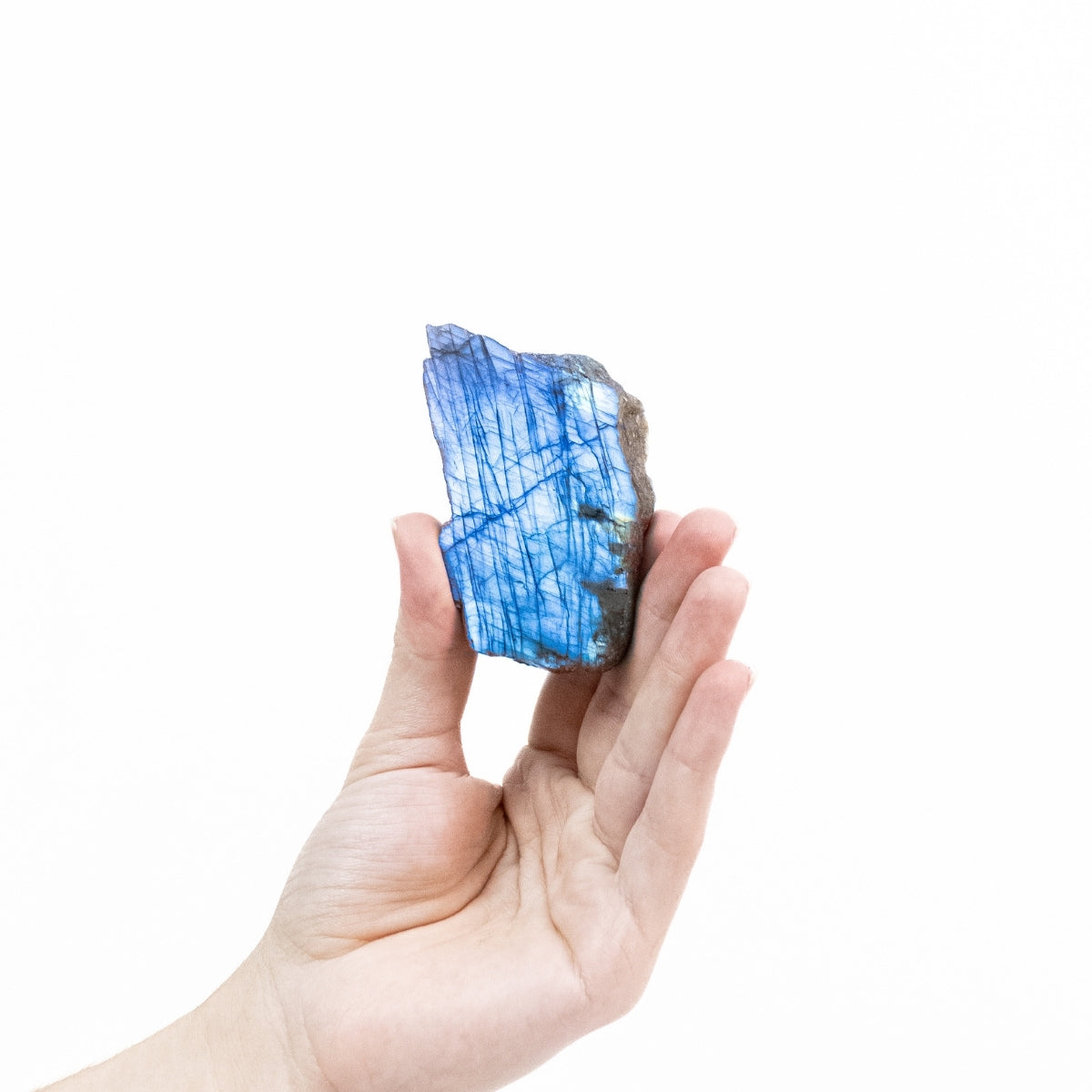 Pedra Labradorita Semi Polida Azul Extra 110 gramas