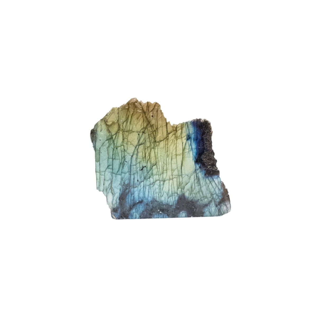 Pedra Labradorita Semi Polida Azul e Verde Àgua Extra 350 gramas