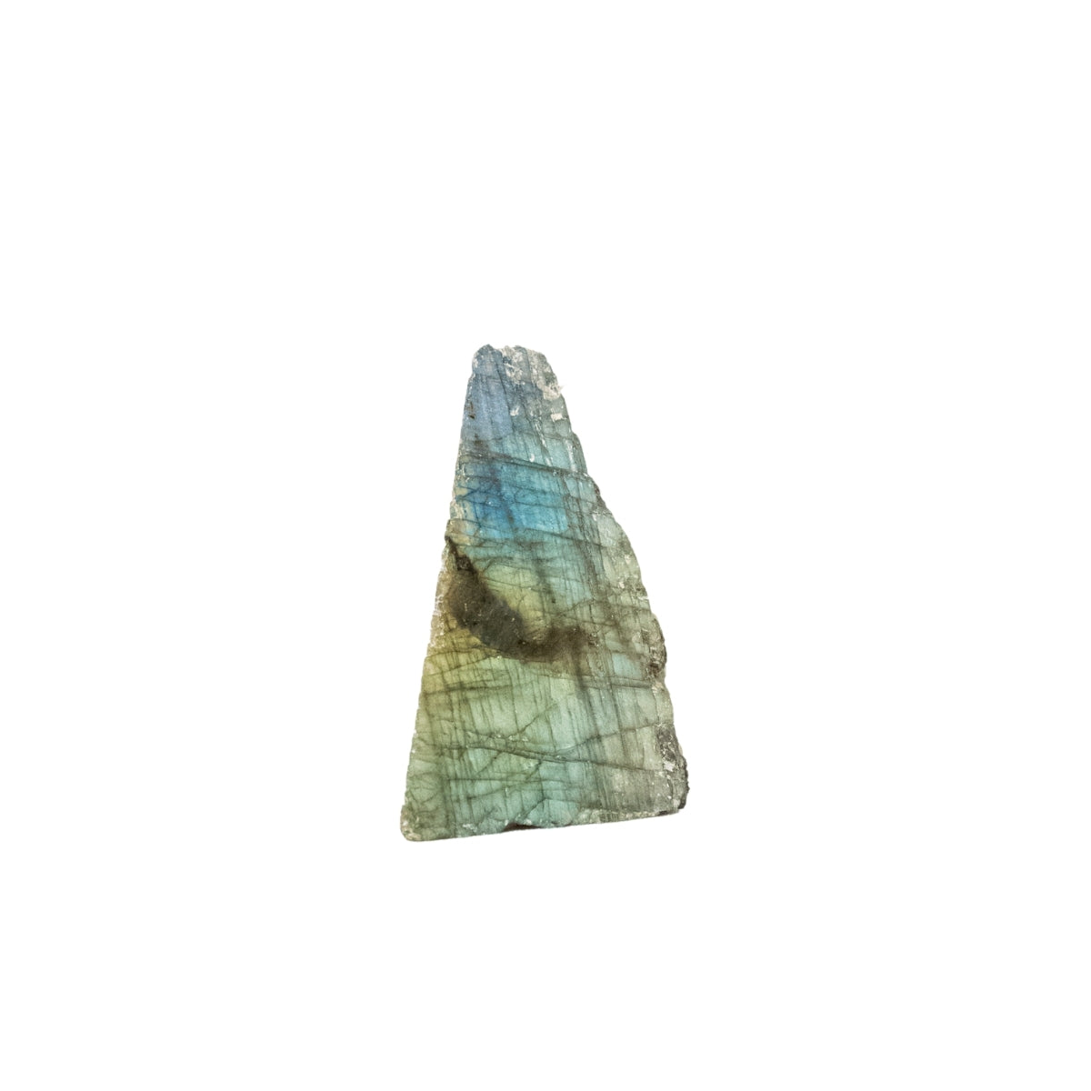 Pedra Labradorita Semi Polida Dourada e Verde Água Extra 57 gramas