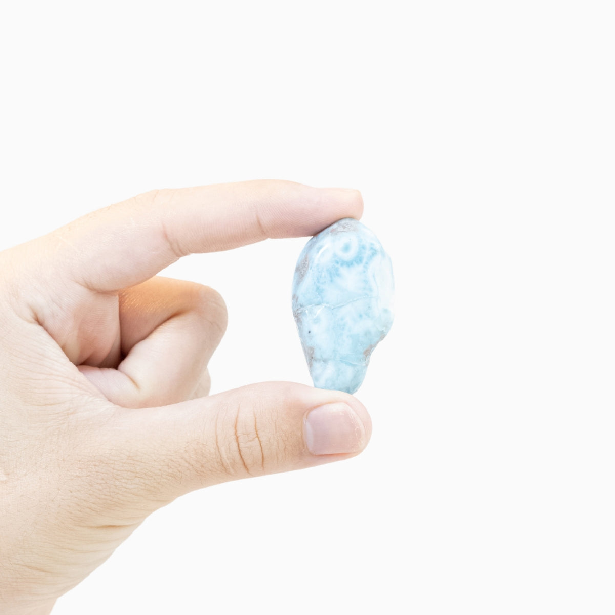 Pedra Larimar Natural Polida 30 gramas