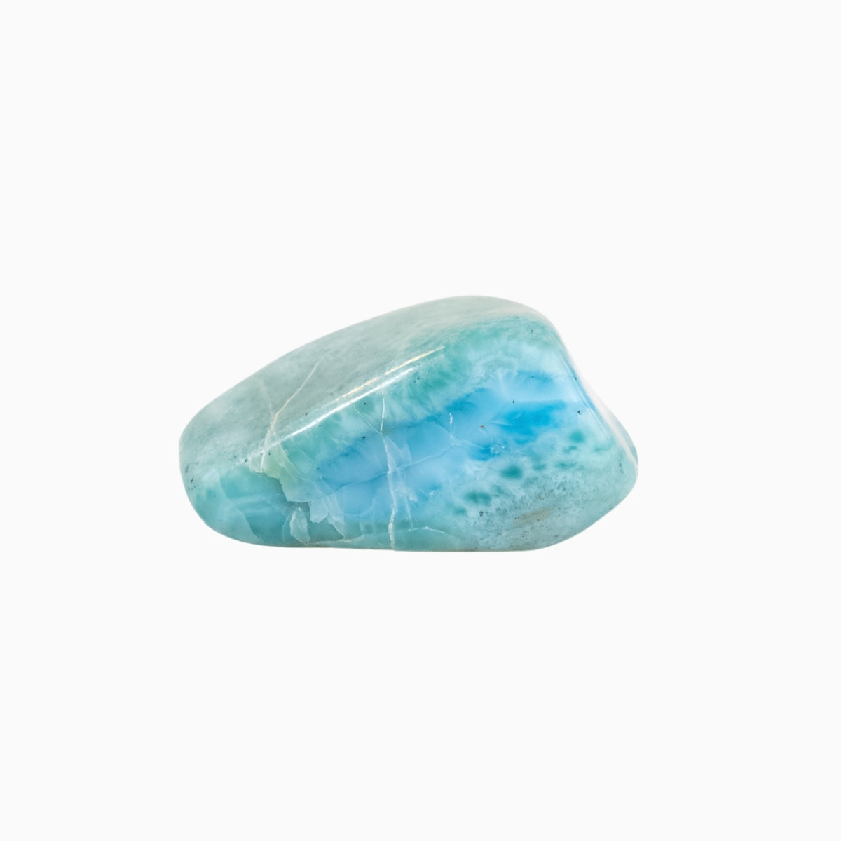 Pedra Larimar Natural Polida 50 gramas