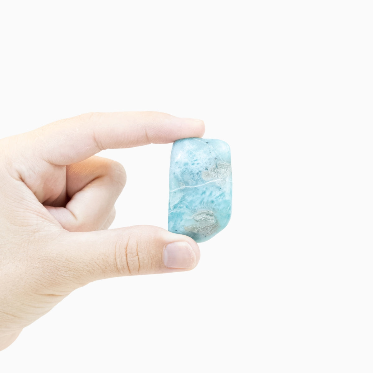 Pedra Larimar Natural Polida 50 gramas