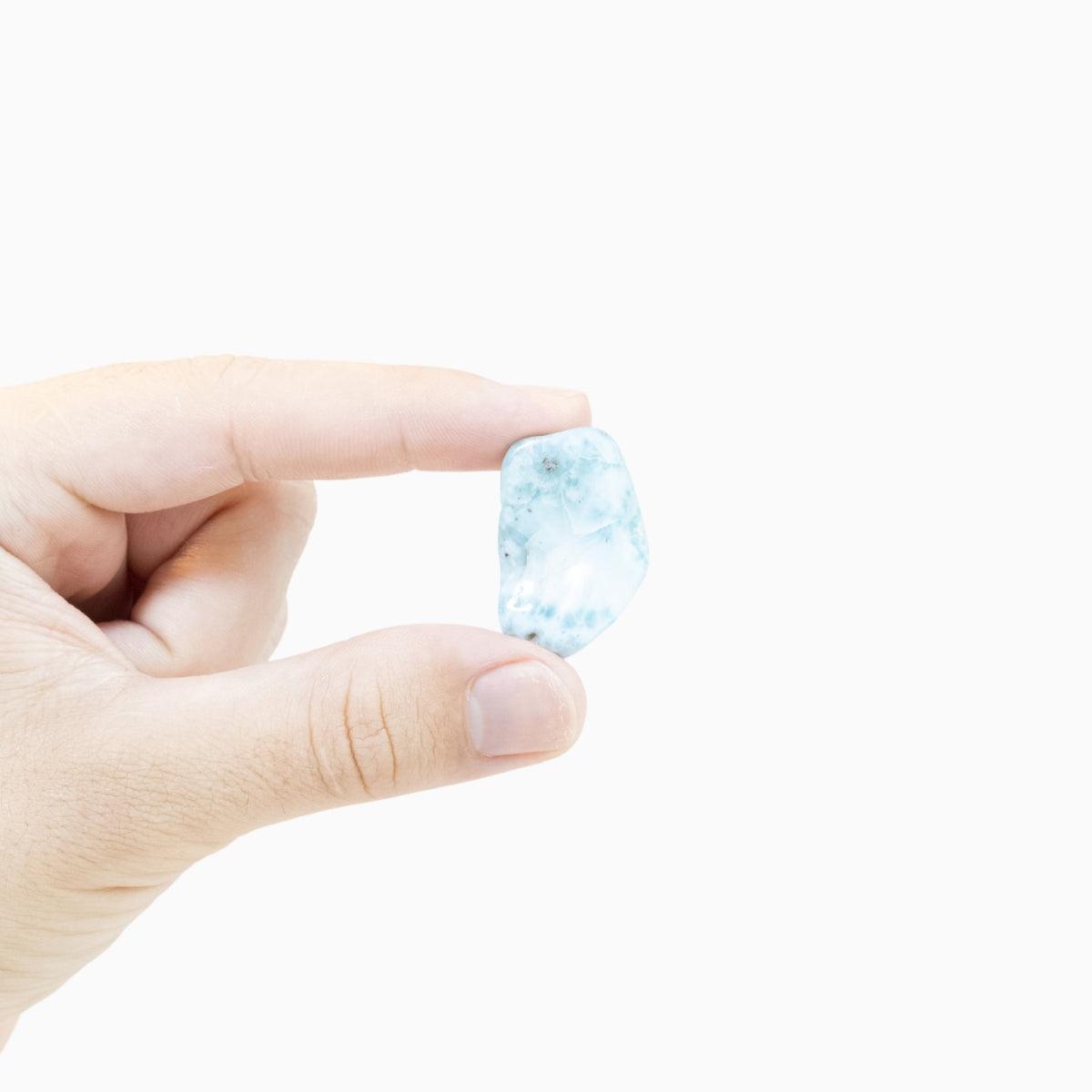 Pedra Larimar Natural Polida 8 gramas