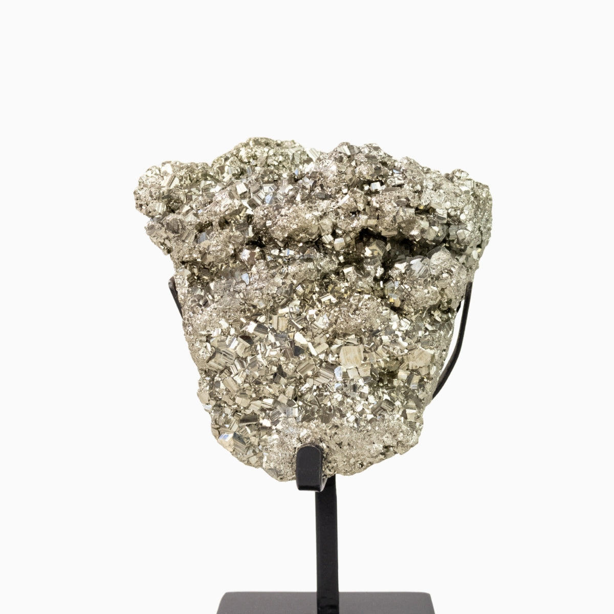 Pedra Pirita Bruta Extra na Base Metal Preto 4,941 kg