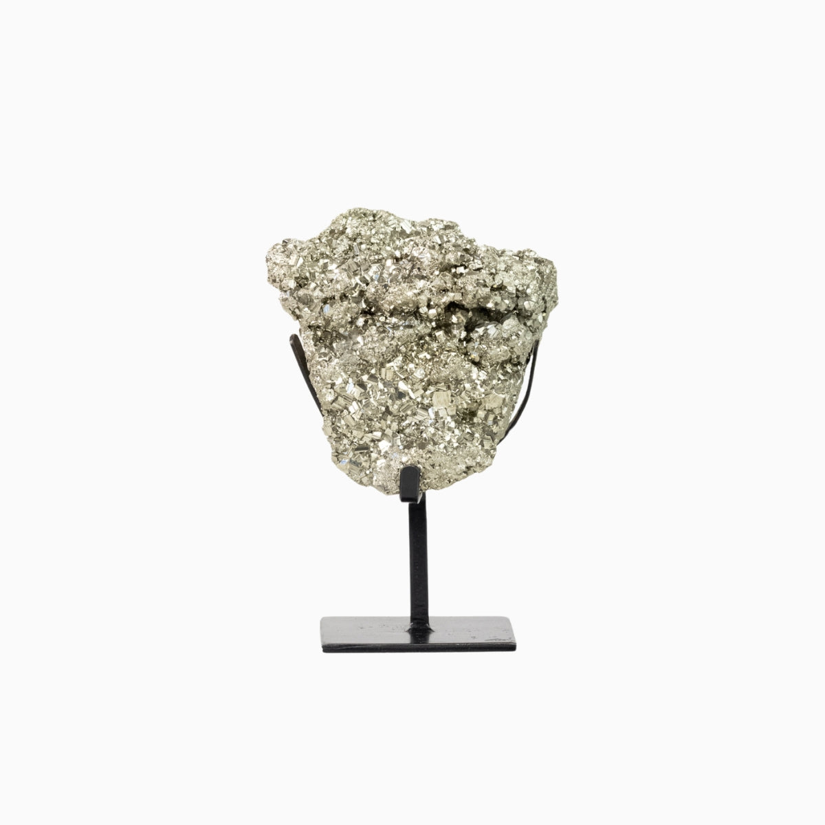 Pedra Pirita Bruta Extra na Base Metal Preto 4,941 kg