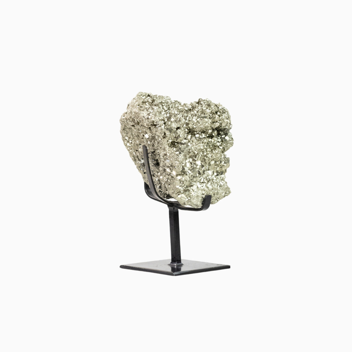 Pedra Pirita Bruta Extra na Base Metal Preto 4,941 kg