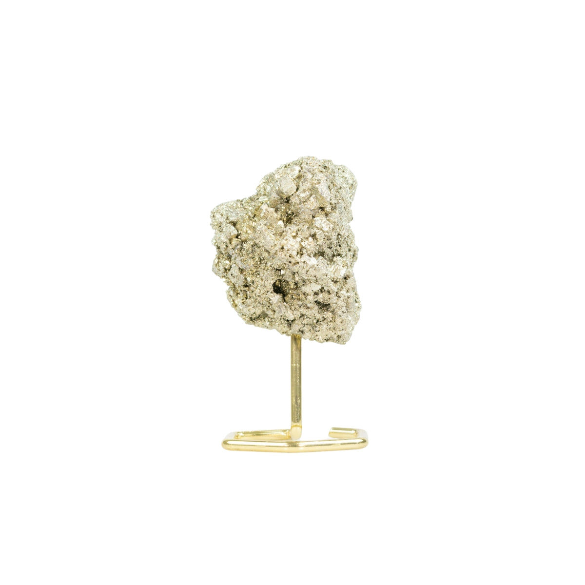 Pedra Pirita Bruta na Base Metal Banho Ouro 300 a 400 gramas
