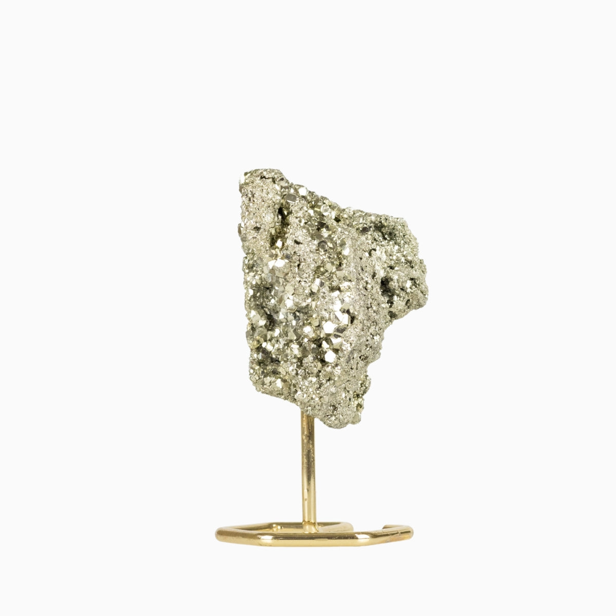 Pedra Pirita Bruta na Base Metal Banho Ouro 513 gramas