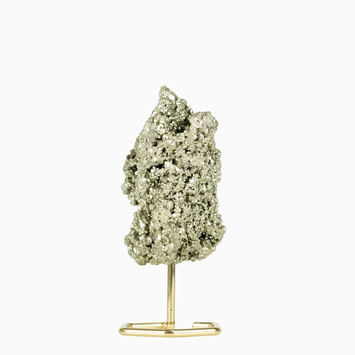 Pedra Pirita Bruta na Base Metal Banho Ouro 551 gramas
