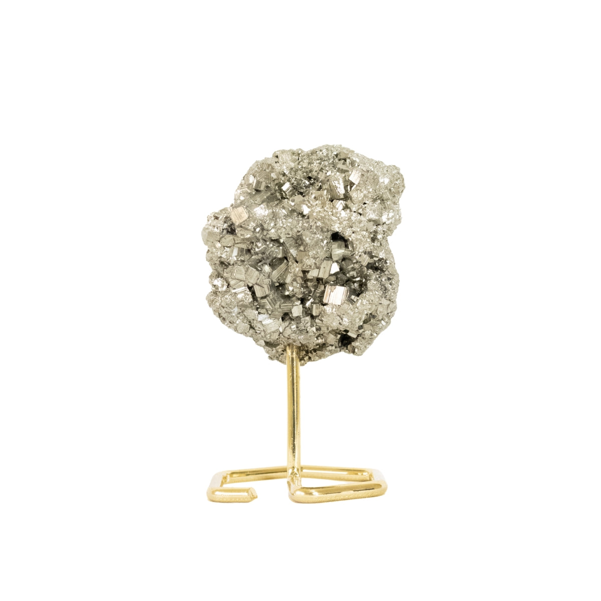 Pedra Pirita Bruta na Base Metal Banho Ouro 560 gramas