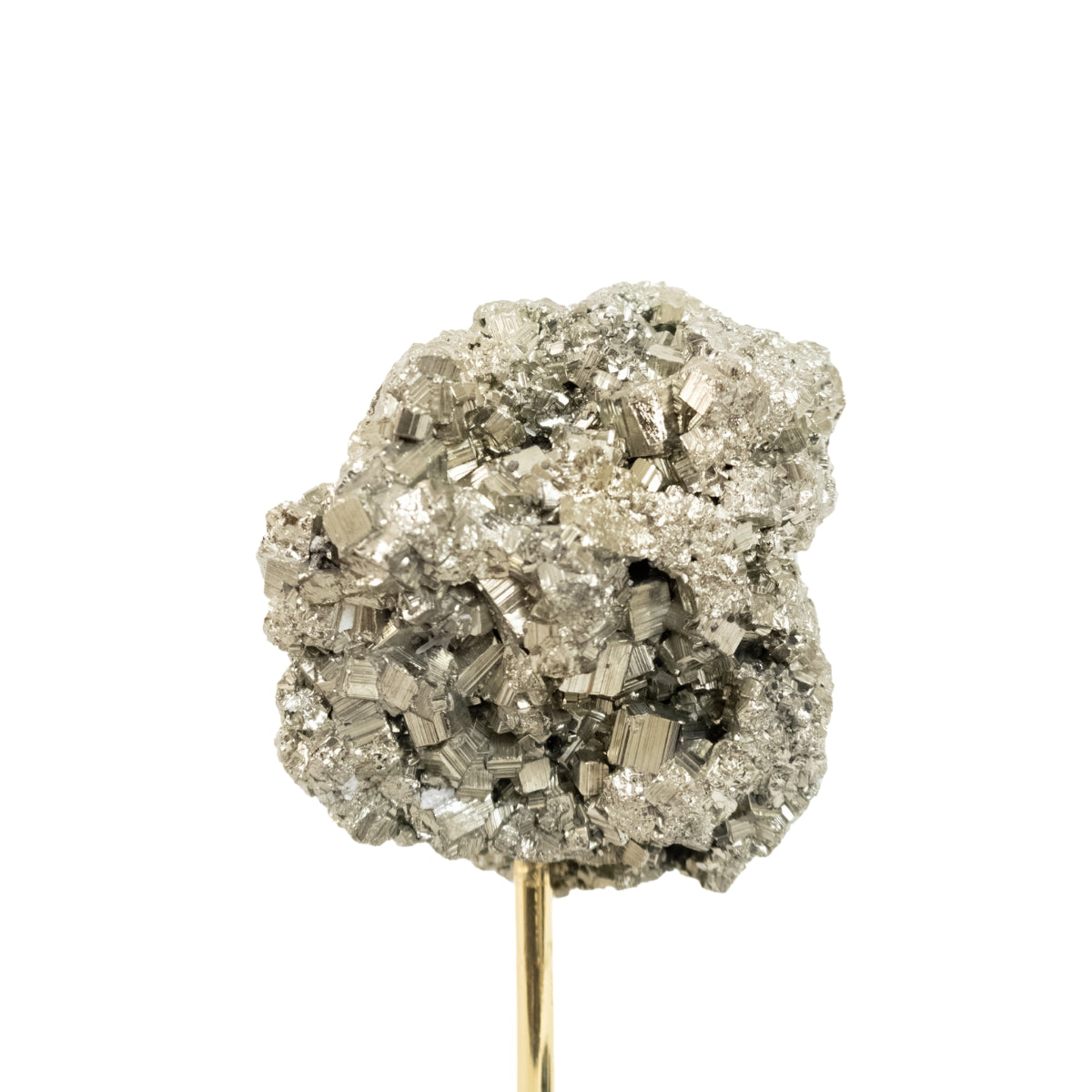 Pedra Pirita Bruta na Base Metal Banho Ouro 560 gramas