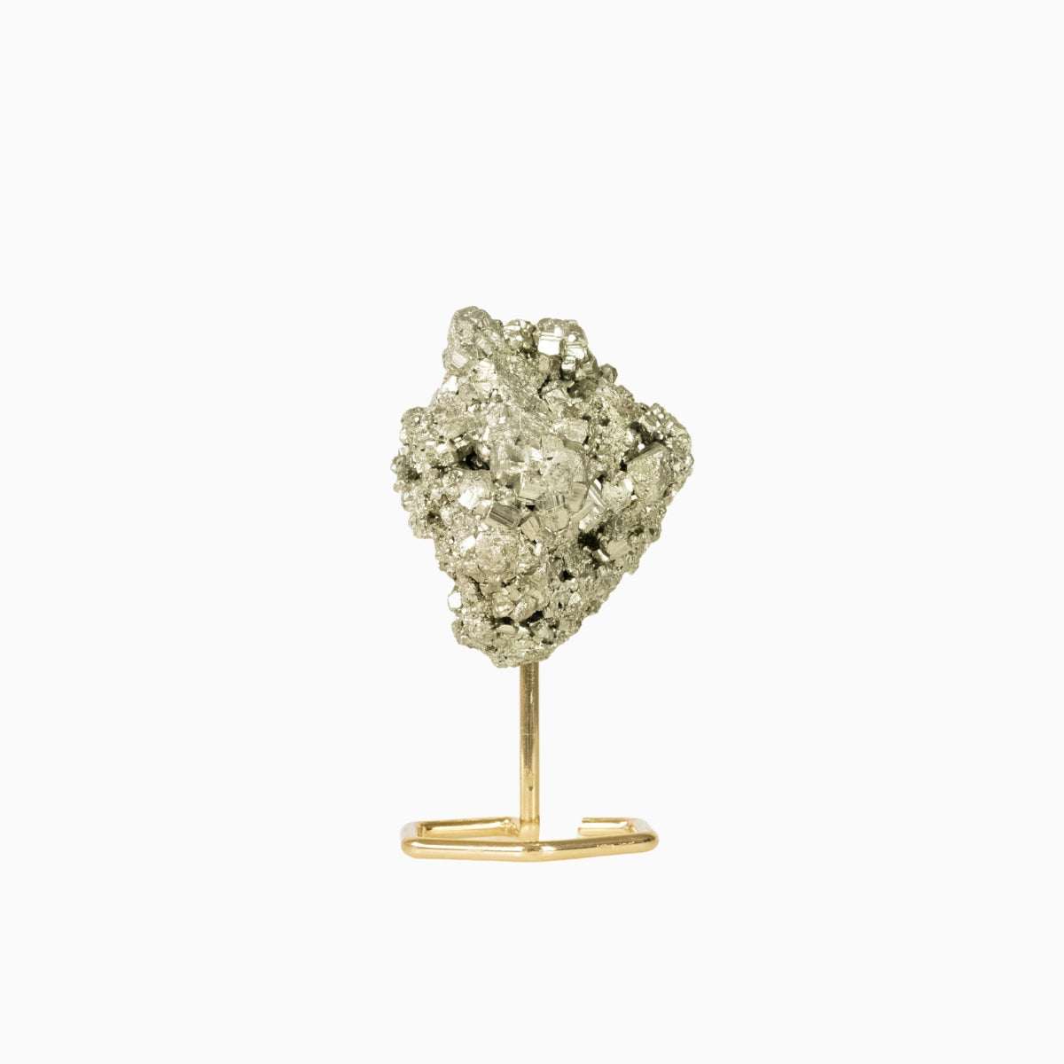 Pedra Pirita Bruta na Base Metal Banho Ouro 594 gramas