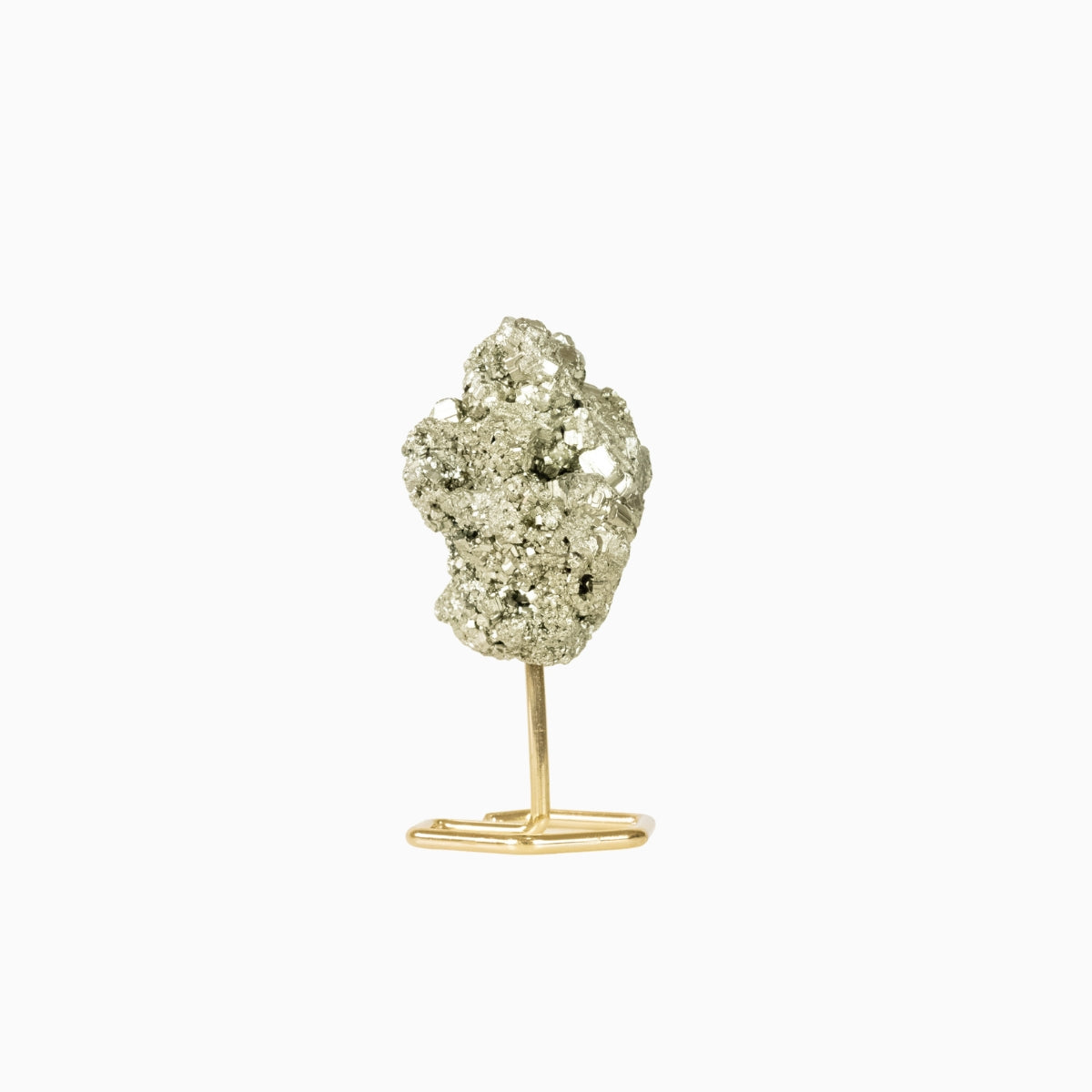 Pedra Pirita Bruta na Base Metal Banho Ouro 594 gramas