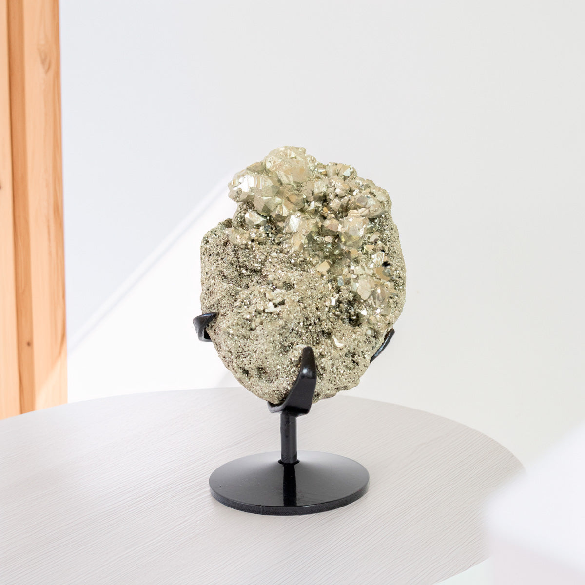 Pedra Pirita Cúbica Extra Peruana Base Metal Preto 1,935 kg