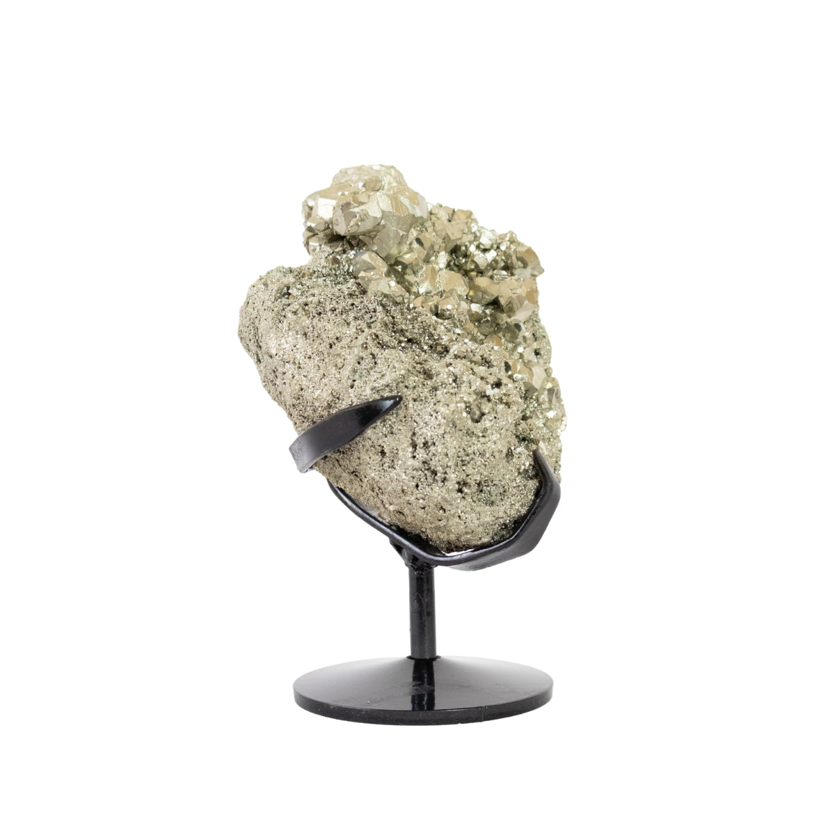 Pedra Pirita Cúbica Extra Peruana Base Metal Preto 1,935 kg