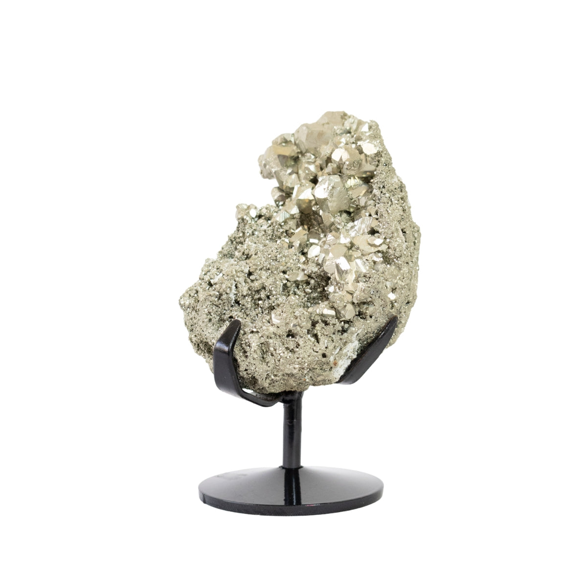 Pedra Pirita Cúbica Extra Peruana Base Metal Preto 1,935 kg