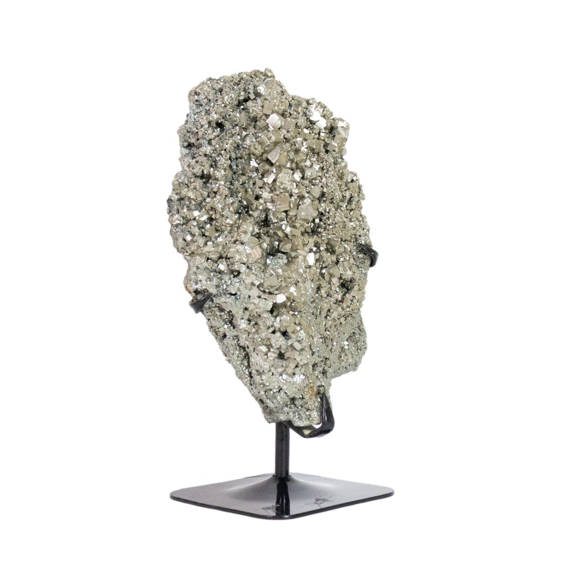 Pedra Pirita Cúbica na Base Metal Preto 5,0 kg